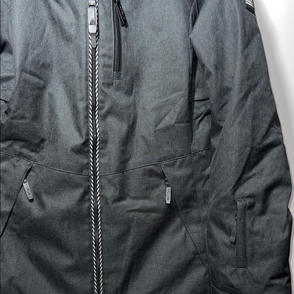 O'Neill Girls Large (12/14) Charcoal Ski Jacket - Picture 7 of 12
